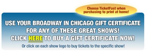 chicago broadway gift cards